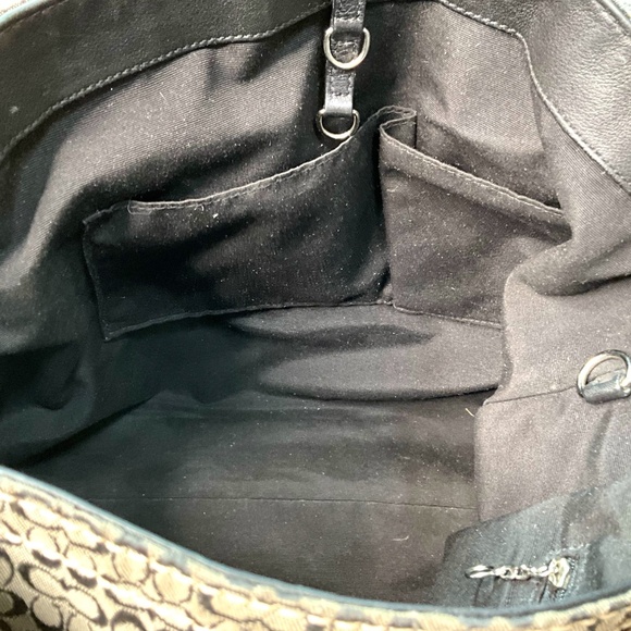 Coach Signature Brown and Tan Shoulder Bag - Picture 8 of 12